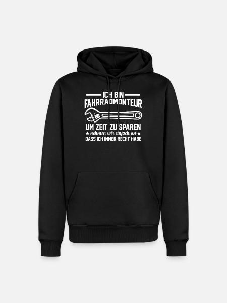 Fahrradwerkstatt Fahrradmechaniker Fahrradmonteur - Männer Premium Bio Hoodie - Schwarz