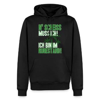 Rentner 2021 Pension Ruhestand Geschenkidee - Männer Premium Bio Hoodie - Schwarz - Vorne - Nico (187cm)