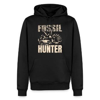 Fossil Hunter Paläontologie Paläontologe - Männer Premium Bio Hoodie - Schwarz - Vorne - Nico (187cm)