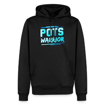 Posturale Tachykardiesyndrom POTS Warrior - Männer Premium Bio Hoodie - Schwarz - Vorne - Nico (187cm)