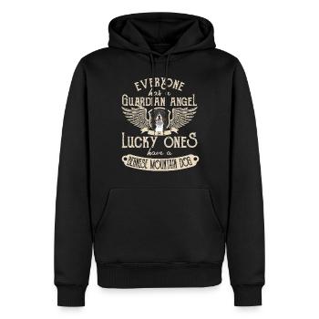 Berner Sennenhund Hund - Männer Premium Bio Hoodie - Schwarz - Vorne - Nico (187cm)