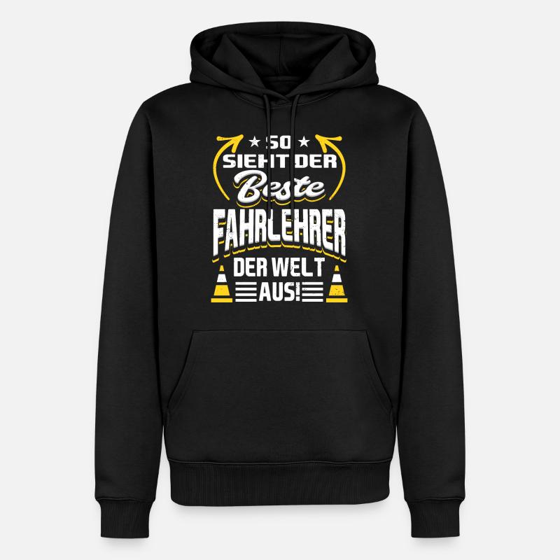 Bester Fahrlehrer - Männer Premium Bio Hoodie - Schwarz