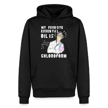 Lustiger Wissenschaftler Spruch Chemie physiker - Männer Premium Bio Hoodie - Schwarz - Vorne - Nico (187cm)