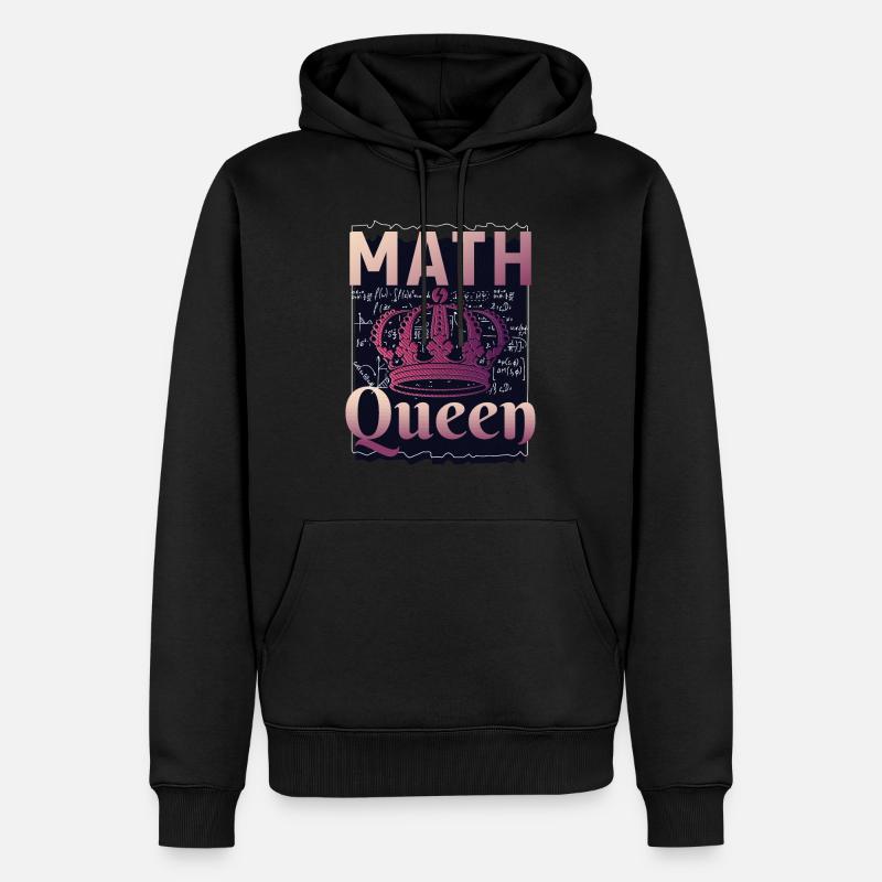 Math Queen - Männer Premium Bio Hoodie - Schwarz