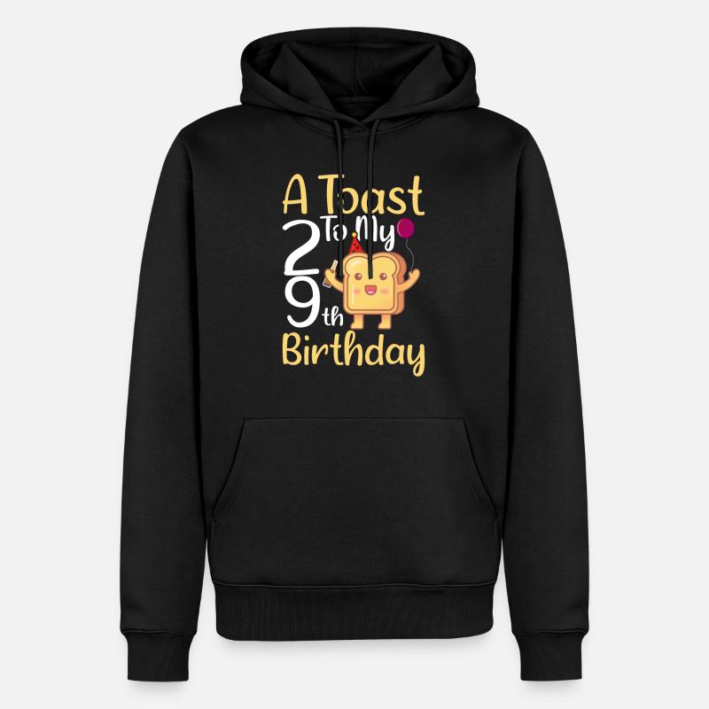 Cadeau d’anniversaire du 29e anniversaire - Sweat à capuche Premium bio Homme - noir