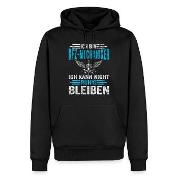 KFZ Meister Mechaniker Autowerkstatt Schrauber - Männer Premium Bio Hoodie - Schwarz - Vorne - Nico (187cm)