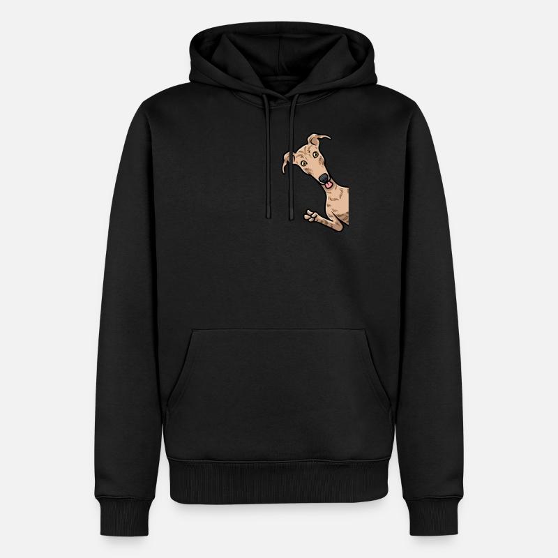 Galgo espanol chien à vélo - Sweat à capuche Premium bio Homme - noir