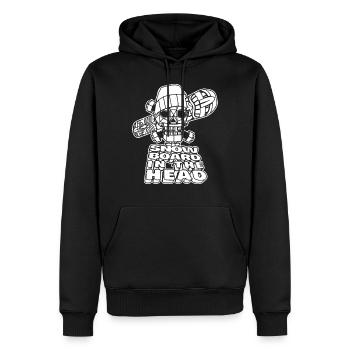 Snowboard, Extremsport, Schweiz - Männer Premium Bio Hoodie - Schwarz - Vorne - Nico (187cm)