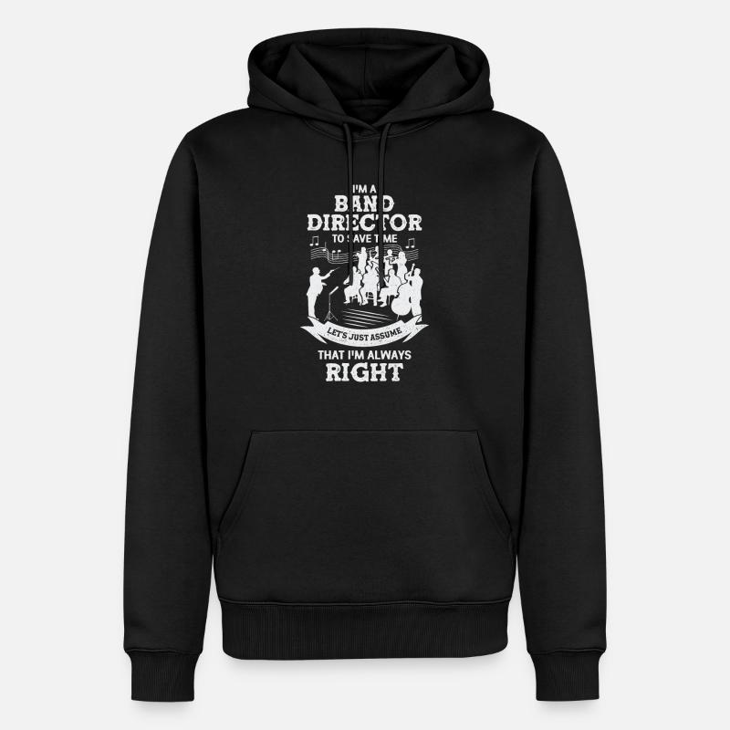 Dirigent Dirigieren Orchester Geschenk - Männer Premium Bio Hoodie - Schwarz