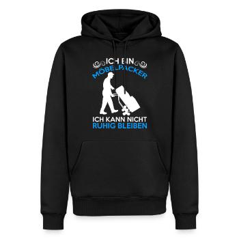Möbelpacker Umzugsunternehmen Umzugshelfer - Männer Premium Bio Hoodie - Schwarz - Vorne - Nico (187cm)