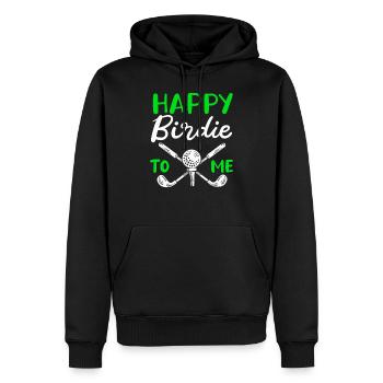 Happy Birdie To Me Golfspieler Golf Spielen Golfer - Männer Premium Bio Hoodie - Schwarz - Vorne - Nico (187cm)