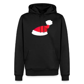 Nikolaus Mütze - Männer Premium Bio Hoodie - Schwarz - Vorne - Nico (187cm)