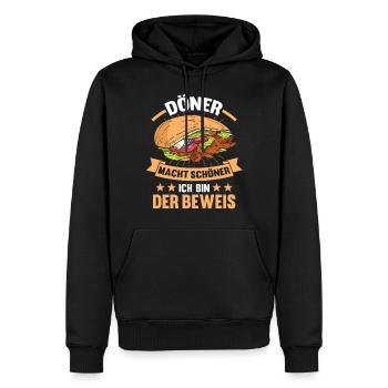 Döner Kebab - Männer Premium Bio Hoodie - Schwarz - Vorne - Nico (187cm)