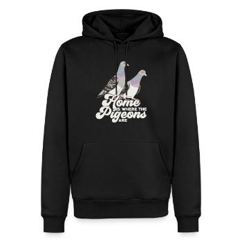 Pigeon Bird Pigeon Breeder Pigeon Fancier Gift - Men’s Premium Organic Hoodie - black - Front - Nico (187cm)