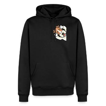 Foxterrier Drahthaar Ätsch Bätsch - Männer Premium Bio Hoodie - Schwarz - Vorne - Nico (187cm)