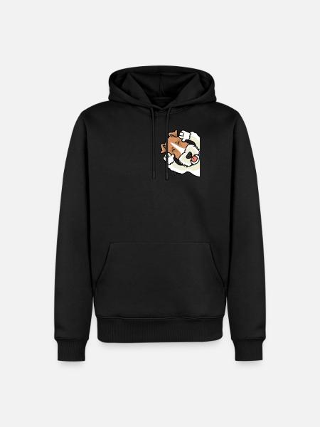 Foxterrier Drahthaar Ätsch Bätsch - Männer Premium Bio Hoodie - Schwarz