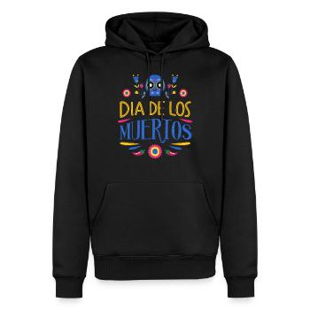 Dia de los Muertos - Sweat à capuche Premium bio Homme - noir - Devant - Nico (187cm)