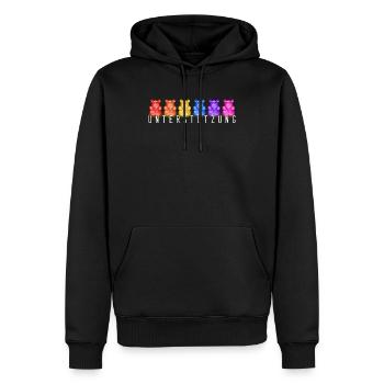 Gummibärenbande - Männer Premium Bio Hoodie - Schwarz - Vorne - Nico (187cm)