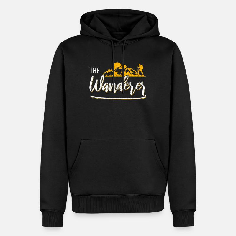 Le randonneur - Sweat à capuche Premium bio Homme - noir