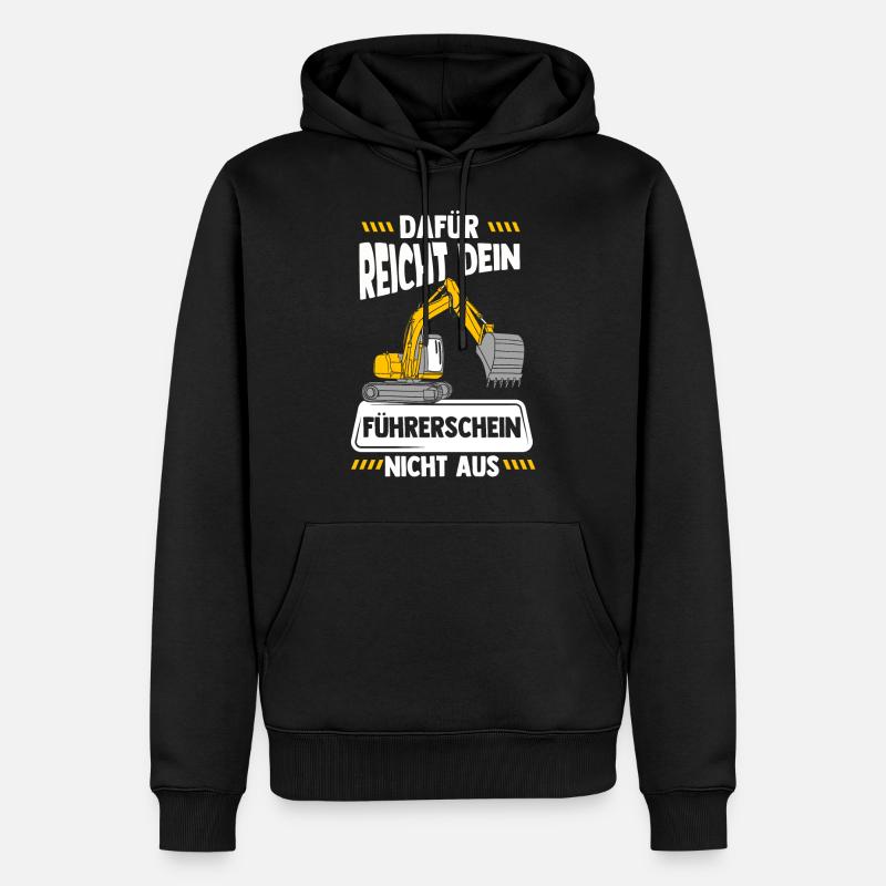Bagger - Männer Premium Bio Hoodie - Schwarz