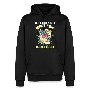 Fische Kois Koi - Männer Premium Bio Hoodie - Schwarz - Vorne - Nico (187cm)