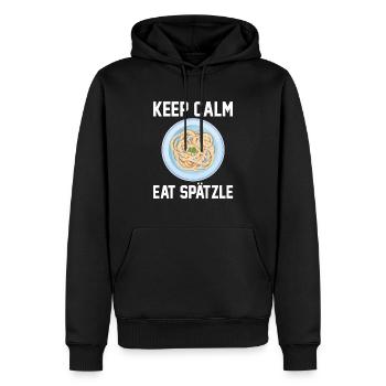 T-shirts souabes | Souabe Souabe Cadeaux - Sweat à capuche Premium bio Homme - noir - Devant - Nico (187cm)