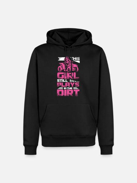 ATV Quad Girl - Men’s Premium Organic Hoodie - black