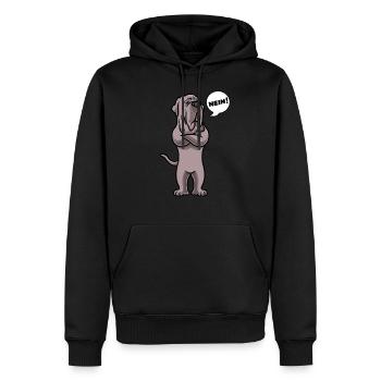 Mastino Napoletano Hund Neapolitanischer Mastiff - Männer Premium Bio Hoodie - Schwarz - Vorne - Nico (187cm)
