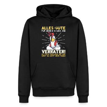 Jobwechsel Neuer Job Abschied Kollege neue Arbeit - Männer Premium Bio Hoodie - Schwarz - Vorne - Nico (187cm)