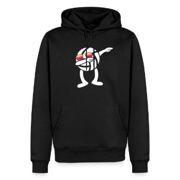 Beachvolleyball Dab Dance - Dabbing Volleyball - Männer Premium Bio Hoodie - Schwarz - Vorne - Nico (187cm)