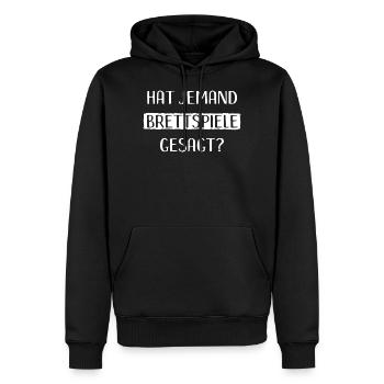 Brettspiele Brettspiel Spieleabend - Männer Premium Bio Hoodie - Schwarz - Vorne - Nico (187cm)