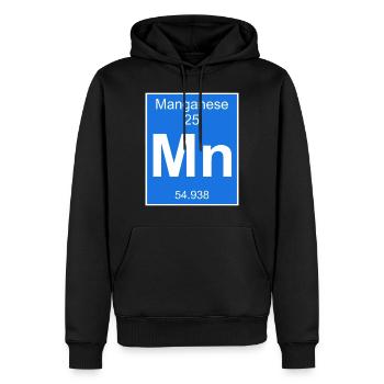 Manganese chemical element periodic table Funny - Men’s Premium Organic Hoodie - black - Front - Nico (187cm)
