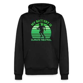 Rennen Joggen Klima Umwelt - Männer Premium Bio Hoodie - Schwarz - Vorne - Nico (187cm)