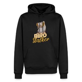 Vogelbeobachtung Vogelbeobachtung Vogel Stalker - Männer Premium Bio Hoodie - Schwarz - Vorne - Nico (187cm)