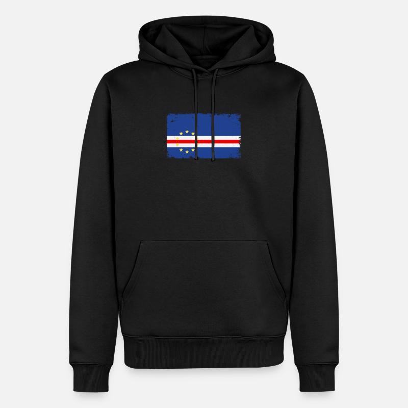 Drapeau Du Cap-Vert Drapeau Du Cap-Vert - Sweat à capuche Premium bio Homme - noir