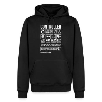 Controlling Beruf Rechnungswesen Controller - Männer Premium Bio Hoodie - Schwarz - Vorne - Nico (187cm)