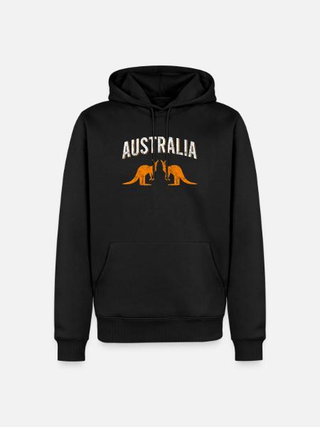 Australia - Men’s Premium Organic Hoodie - black