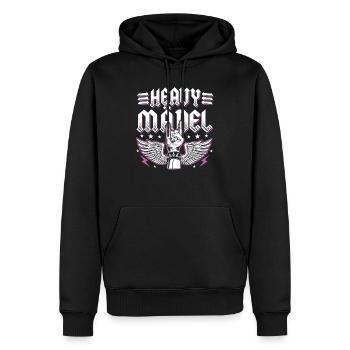 Heavy Girl Rocker Bride Heavy Metal Rocker Femmes - Sweat à capuche Premium bio Homme - noir - Devant - Nico (187cm)