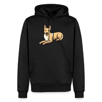Carolina Dog Hund - Männer Premium Bio Hoodie - Schwarz - Vorne - Nico (187cm)