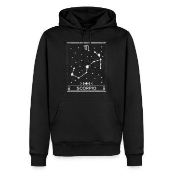 Sternzeichen Skorpion - Männer Premium Bio Hoodie - Schwarz - Vorne - Nico (187cm)