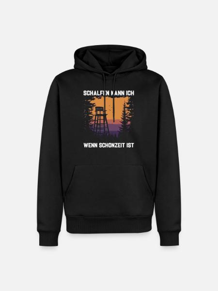 Hunter Closed Season - Men’s Premium Organic Hoodie - black