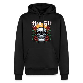 Dark Romance Booktok Yes, Sir - Männer Premium Bio Hoodie - Schwarz - Vorne - Nico (187cm)