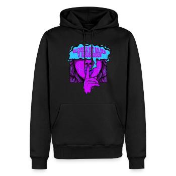 Silence Is Not Golden It Is Suspicious - Männer Premium Bio Hoodie - Schwarz - Vorne - Nico (187cm)