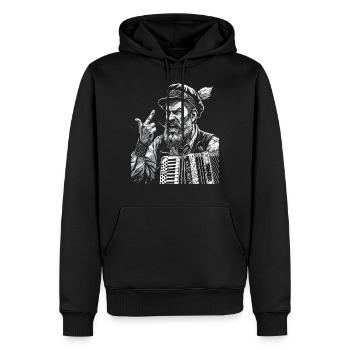 Grantler Grantig Bairischen Dialekten Bayern - Männer Premium Bio Hoodie - Schwarz - Vorne - Nico (187cm)