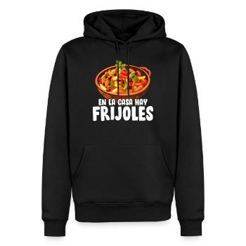En la Casa Hay Frijoles Mexikanische Küche Mama - Männer Premium Bio Hoodie - Schwarz - Vorne - Nico (187cm)