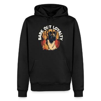 Kangal Hund Bark Out Loyalty - Männer Premium Bio Hoodie - Schwarz - Vorne - Nico (187cm)