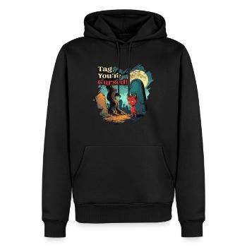 Okkultismus Dämonologie Tarot Tag You're Cursed - Männer Premium Bio Hoodie - Schwarz - Vorne - Nico (187cm)