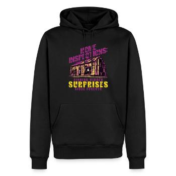 Building Surveyor Home Inspections - Men’s Premium Organic Hoodie - black - Front - Nico (187cm)