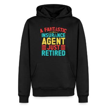 Insurance Agent Just Retired Funny Insurance - Männer Premium Bio Hoodie - Schwarz - Vorne - Nico (187cm)
