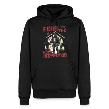 Arpenteur-géomètre en bâtiment Inspecteur en bâtiment - Sweat à capuche Premium bio Homme - noir - Devant - Nico (187cm)